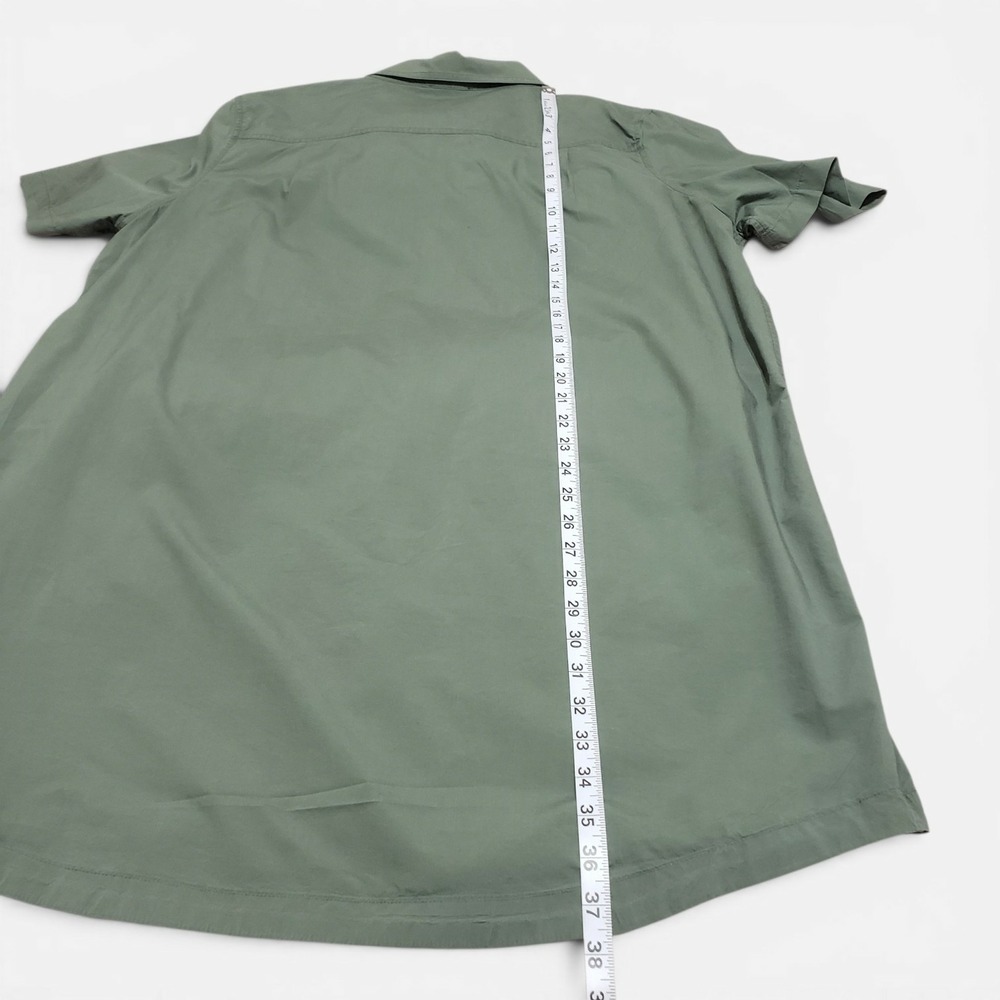 Tuckernuck Nala Shirtdress Army Green Short Sleeve Poplin Cotton XXXL Y23994T - Picture 11 of 11